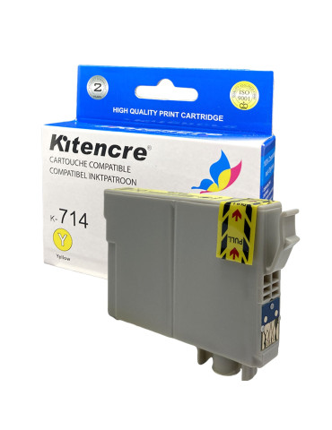Inktpatroon T0714 HC Geel ( High Capacity )