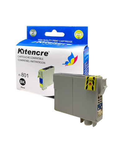 Inktpatroon T0801 HC Zwart ( High Capacity )