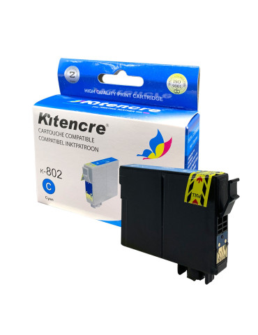 Inktpatroon T0802 HC Cyaan ( High Capacity )