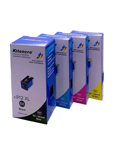 Pack 4 Inktpatronen N° 953 XL Zwart+Cyaan+Magenta+Geel