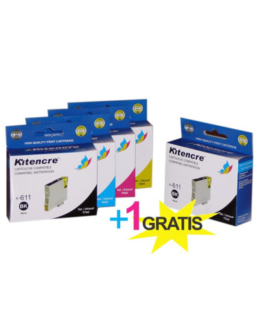 Pack 4 Inktpatronen + 1 GRATIS - T0615