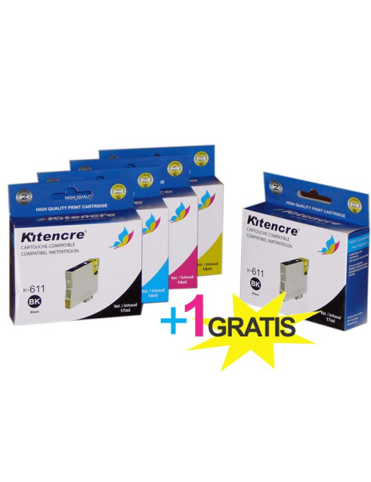 Lot 4 Cartouches + 1 GRATUITE - T0615