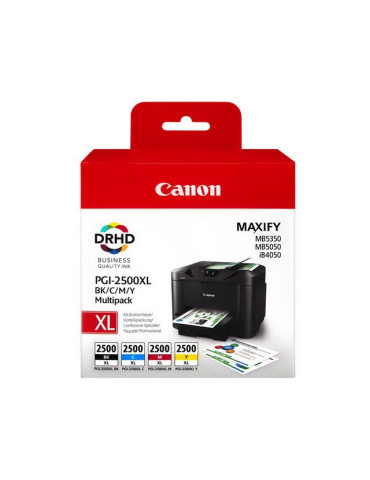 Canon PGI-2500XL - Pack de 4 couleurs - BK/C/M/Y