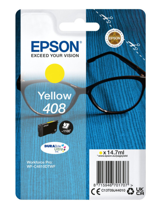 Cartouche d'encre Epson 408 Jaune