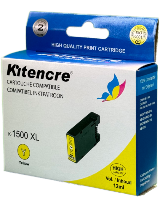Cartouche d'encre PGI-1500 XL Jaune