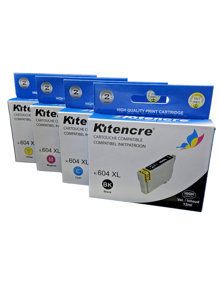 Pack 4 Inktpatronen - 604XL