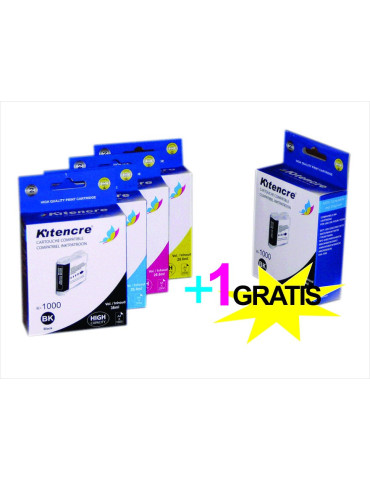 Inktpatronen LC-1000 HC - Pack 4+1 GRATIS