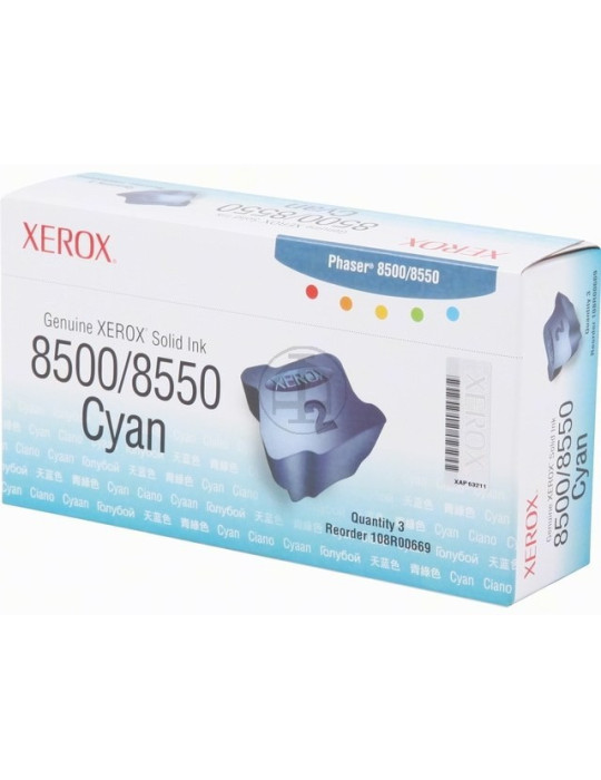 3 Colorstix Tektronix Phaser 8500 Bleu