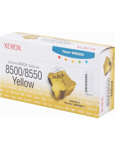 3 Colorstix Tektronix Phaser 8500 Jaune