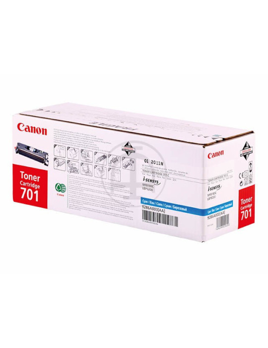 Toner Canon 701 Cyaan HC