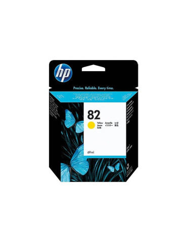 Inktpatroon HP N° 82 Geel