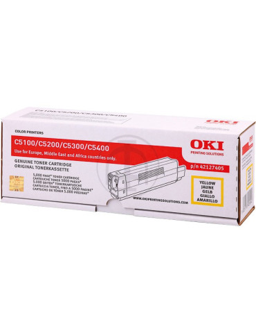 Toner OKI 5100-5200-5300-5400 Geel High Yield