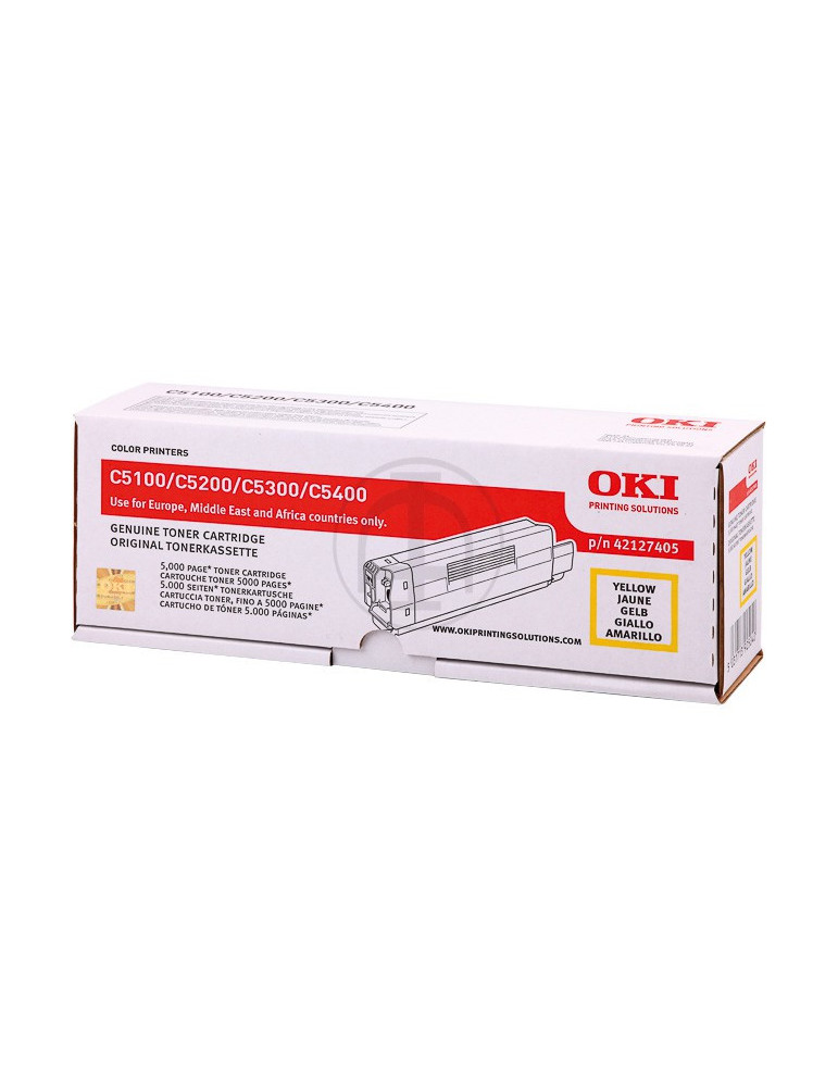 Toner OKI 5100-5200-5300-5400 Geel High Yield