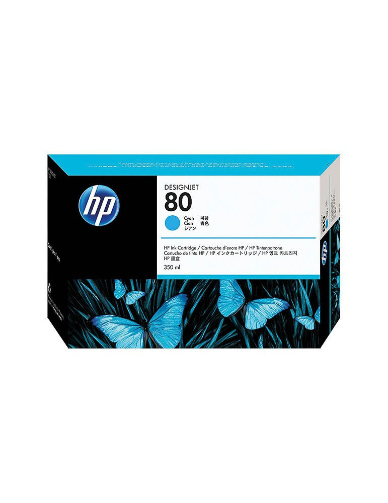 Inktpatroon HP N°80 HC Cyaan