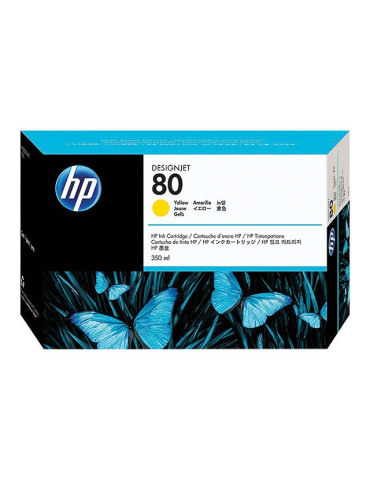Inktpatroon HP N°80 HC Geel