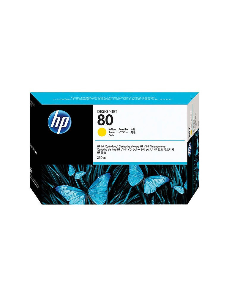 Inktpatroon HP N°80 HC Geel