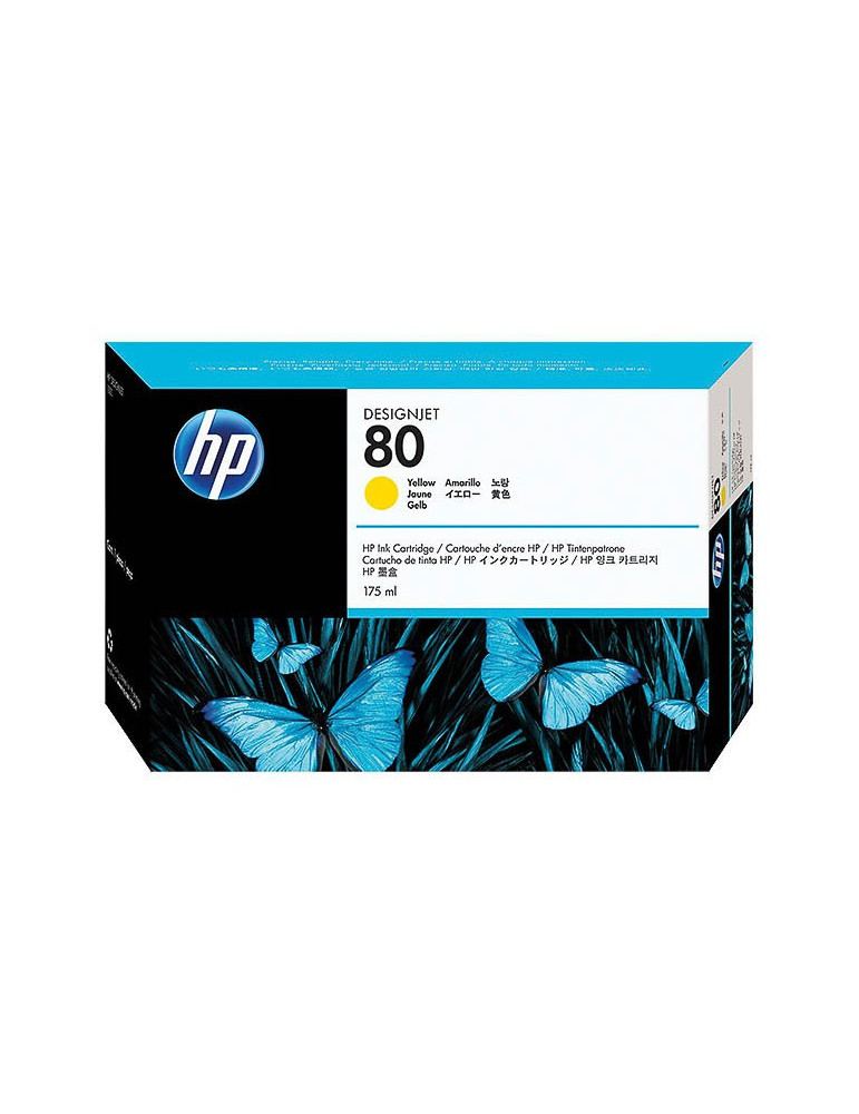 Inktpatroon HP N°80 Geel