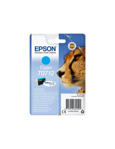 Inktpatroon Epson T0712 Cyaan