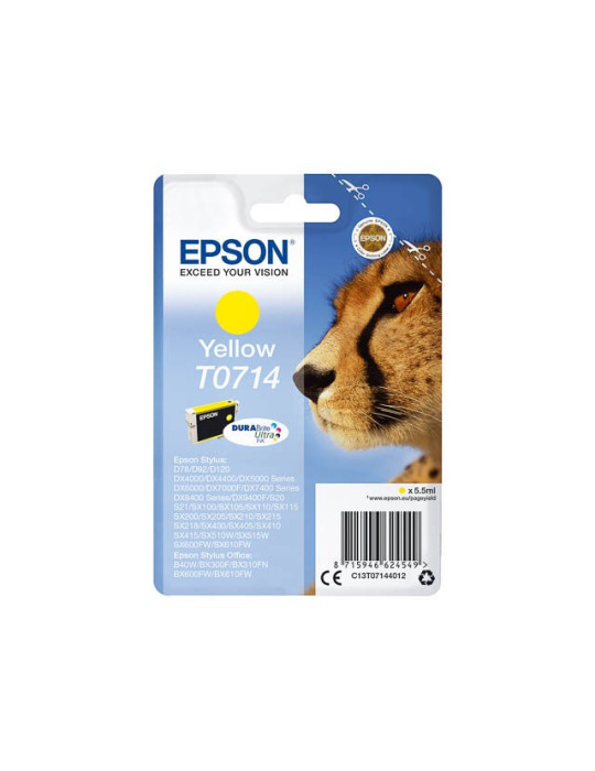 Cartouche d'encre Epson T0714 Jaune