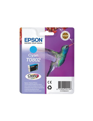 Cartouche d'encre Epson T0802 Cyan