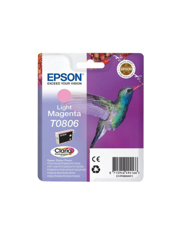 Inktpatroon Epson T0806 Light Magenta