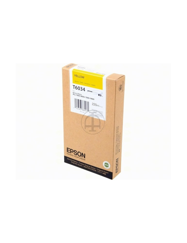 Inktpatroon Epson T6034 Geel HC