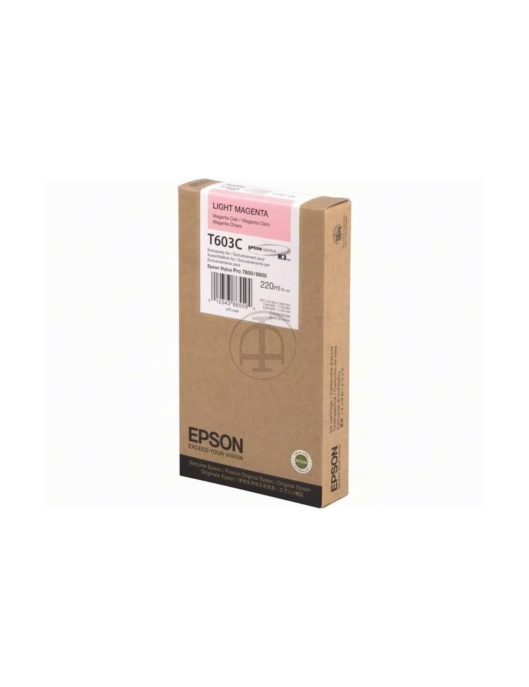 Inktpatroon Epson T603C Light Magenta HC