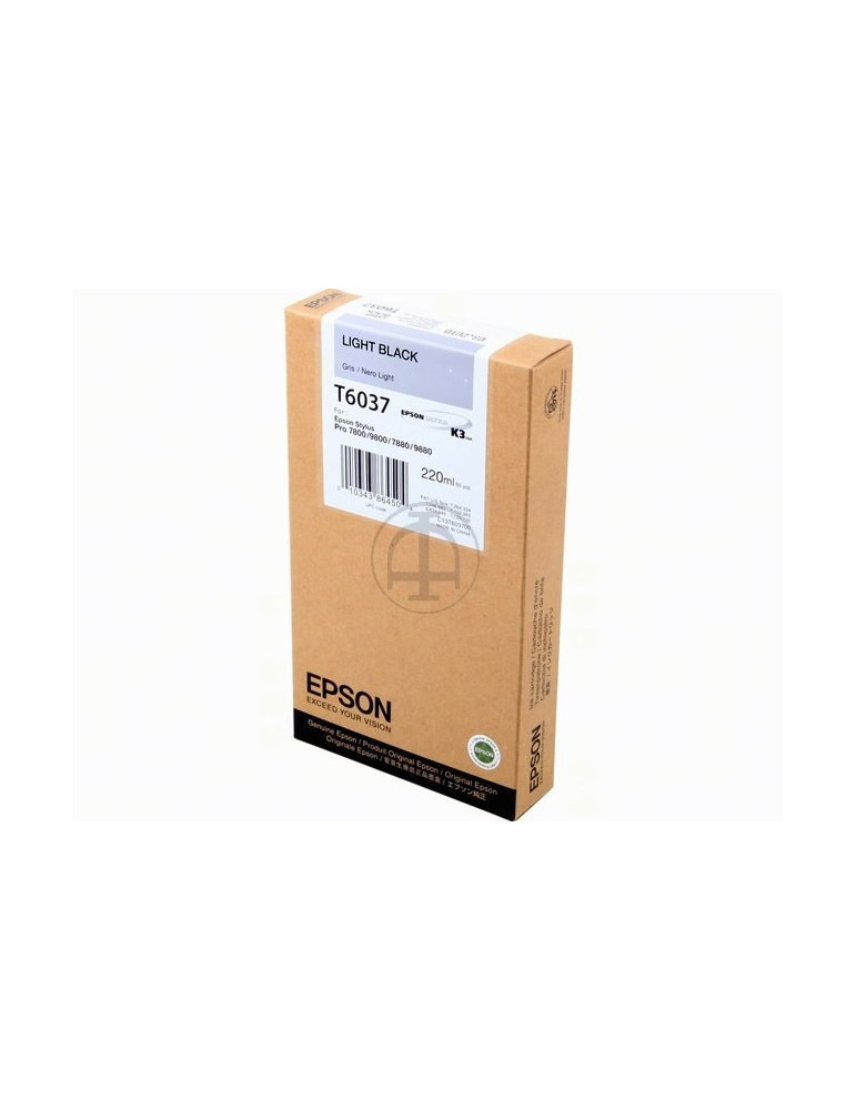 Inktpatroon Epson T6037 Grijs HC