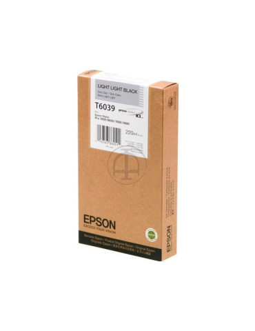 Inktpatroon Epson T6039 Light Grijs HC