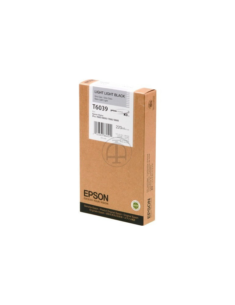 Inktpatroon Epson T6039 Light Grijs HC
