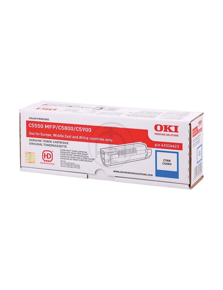 Toner OKI C5800/C5900 Cyaan