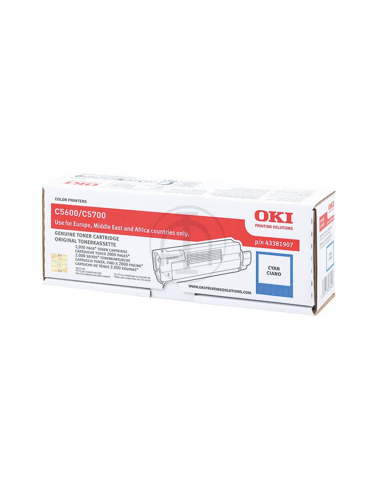 Toner OKI C5600/C5700 Cyaan