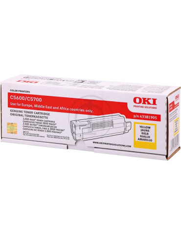 Toner OKI C5600/C5700 Geel