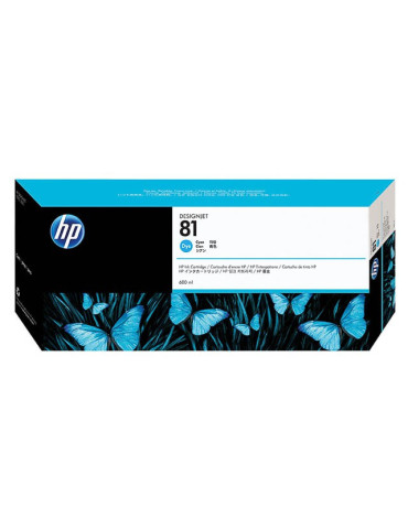 Cartouche d'encre HP N° 81 Cyan