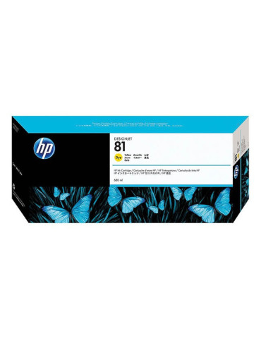 Inktpatroon HP N° 81 Geel