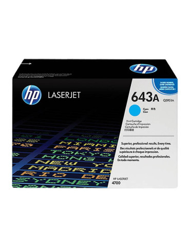 Toner HP Q5951A - 643A Cyan