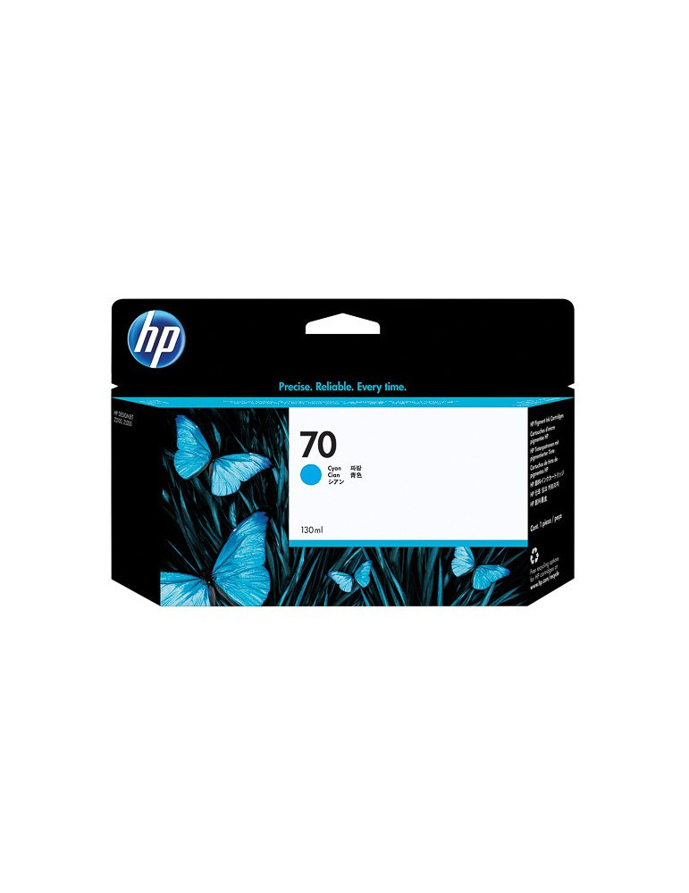 Cartouche d'encre HP N°70 Cyaan