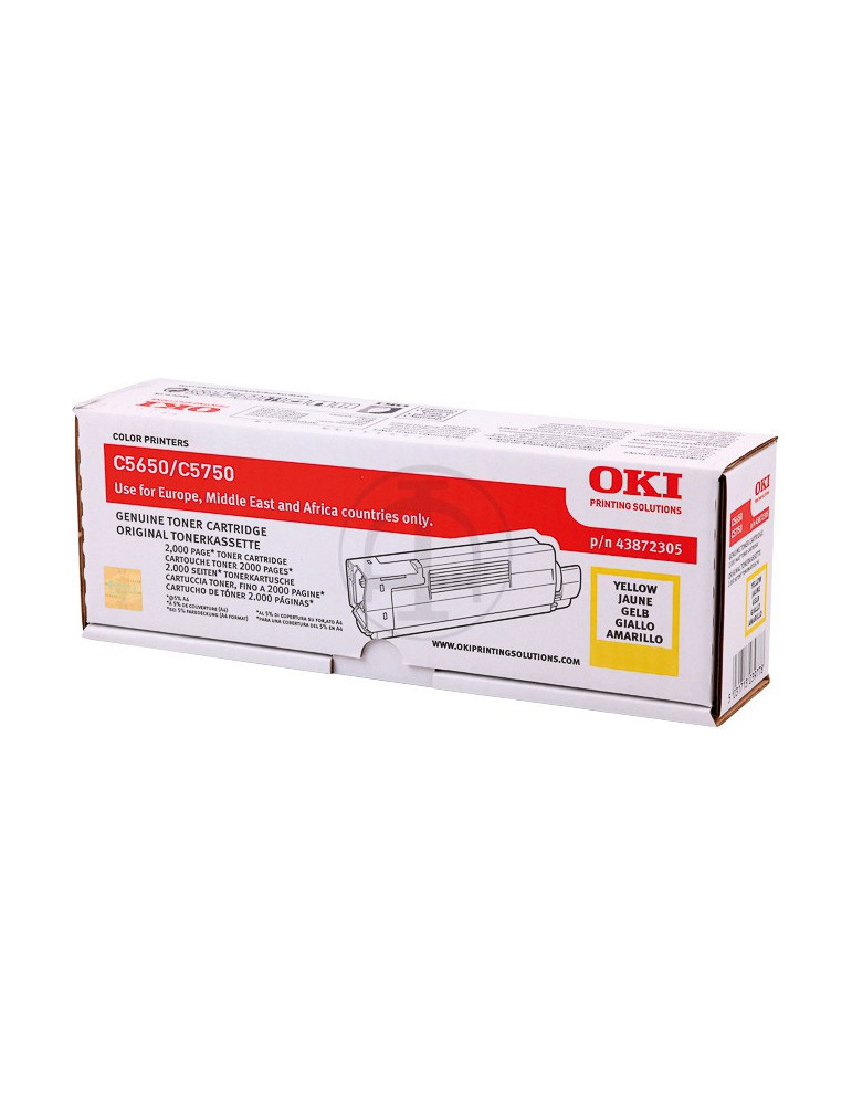 Toner OKI C5650/C5750 Geel