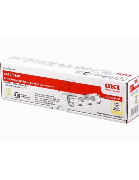 Toner OKI C810/C830 Geel