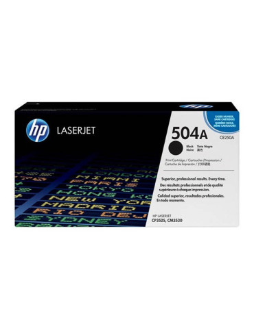Toner HP CE250A - 504A Zwart