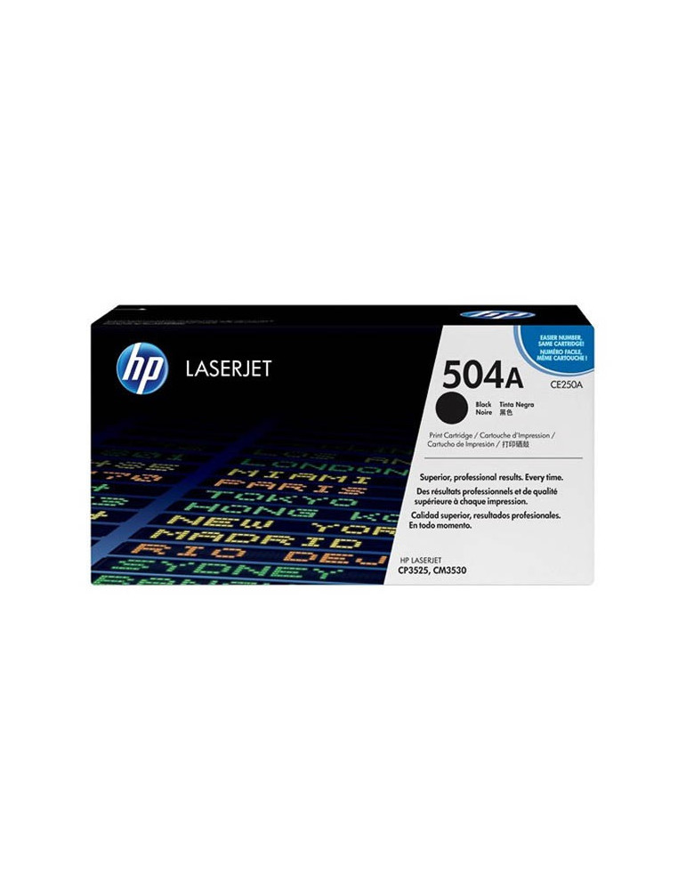 Toner HP CE250A - 504A Zwart