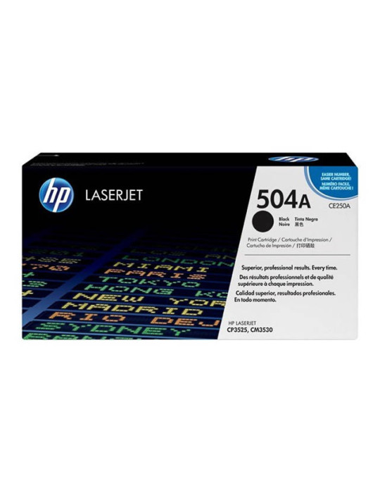 Toner HP CE250A - 504A Zwart