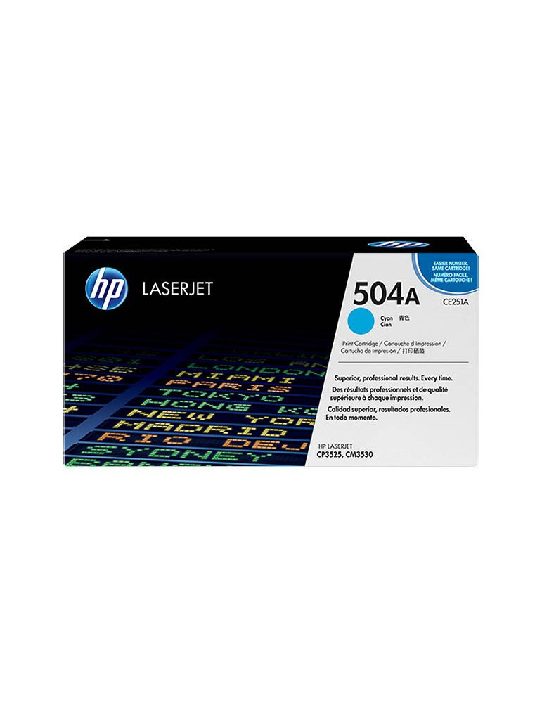 Toner HP CE251A - 504A Cyaan