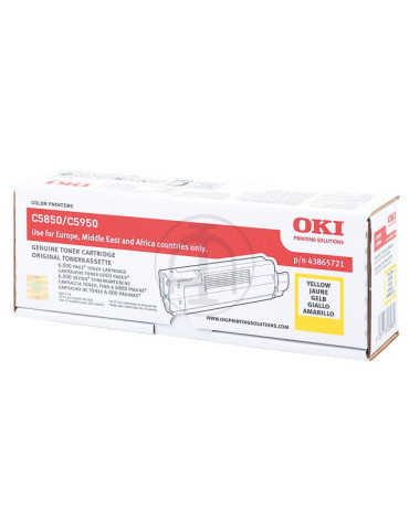 Toner OKI C5850/C5950 Geel