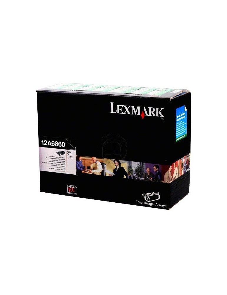 Toner Lexmark 12A6860 Zwart
