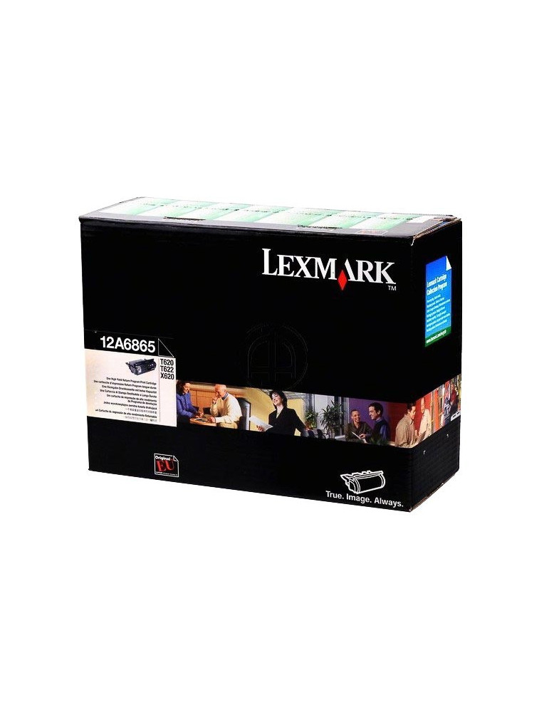 Toner Lexmark 12A6865 Zwart HC