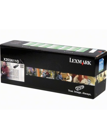 Toner Lexmark X203A11G Zwart