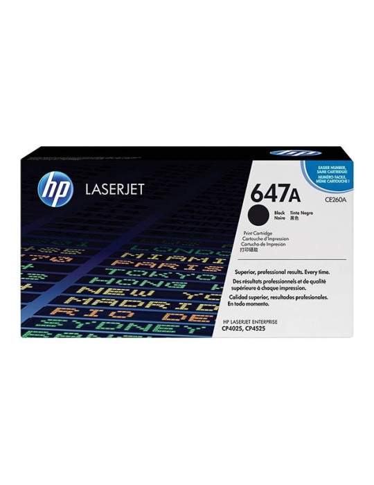 Toner HP CE260A - 647A Noir
