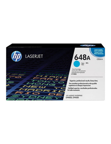 Toner HP CE261A - 648A Cyaan