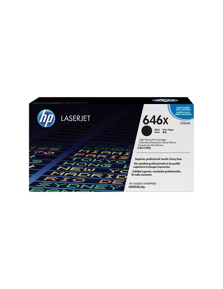 Toner HP CE264X - 646X Zwart